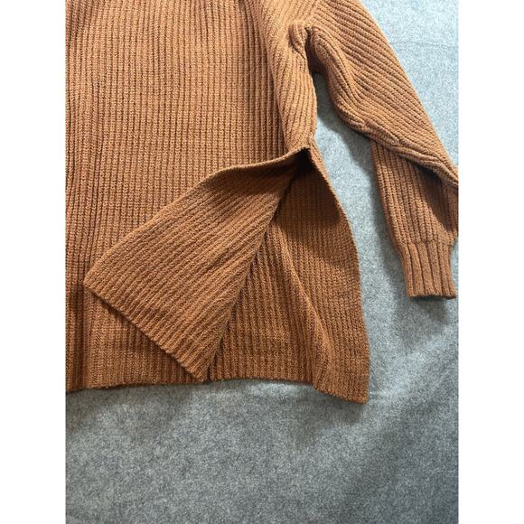 Free People Sweater Womens Small Ottoman Rust Orange Tunic Knit - Picture 9 of 9